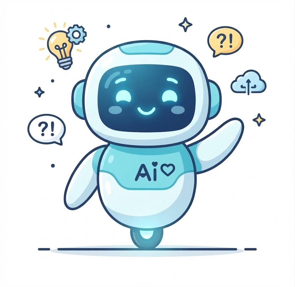 AIに質問するイラスト